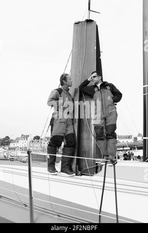VOILE - TOUR DE BELLE ILE 2011 - LA TRINITE SUR mer (FRA) - PHOTO : CHRISTOPHE LAUNAY / DPPISecond voile en France, en nombre de navires participants. THOMAS COVILLE Banque D'Images