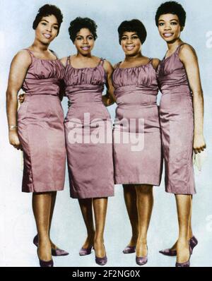 SHIRELLES photo promotionnelle de l'Amérique groupe vocal vers 1980 Banque D'Images