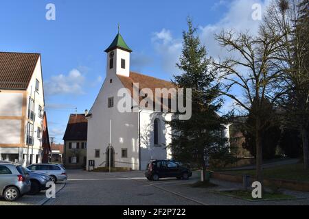 Obernau - Rottenburg am Neckar, Baden-Württmberg, Allemagne. Paroisse catholique de Saint-Pierre et de Paul. Banque D'Images