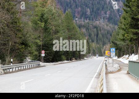 Winterstimmung BEI Mittenwald, Deutschland, Bayern, Oberbayern, Isartal, Banque D'Images