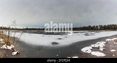 Riedsee, Wurzacher Ried, Bad Wurzach, haute Souabe, Bade-Wurtemberg, Allemagne, Europe Banque D'Images