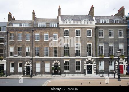 12-27 Bedford Square Architecture géorgienne Bloomsbury par Thomas Leverton Robert Palmer Banque D'Images