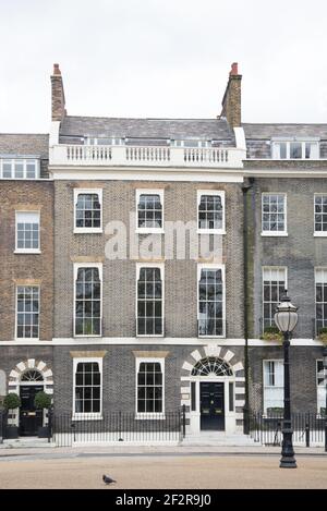 12-27 Bedford Square Architecture géorgienne Bloomsbury par Thomas Leverton Robert Palmer Banque D'Images