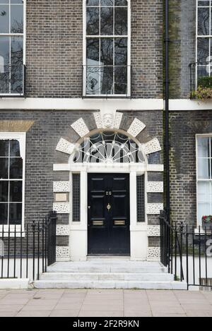 12-27 Bedford Square Architecture géorgienne Bloomsbury par Thomas Leverton Robert Palmer Banque D'Images