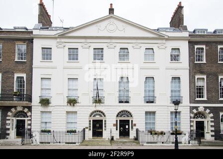 12-27 Bedford Square Architecture géorgienne Bloomsbury par Thomas Leverton Robert Palmer Banque D'Images