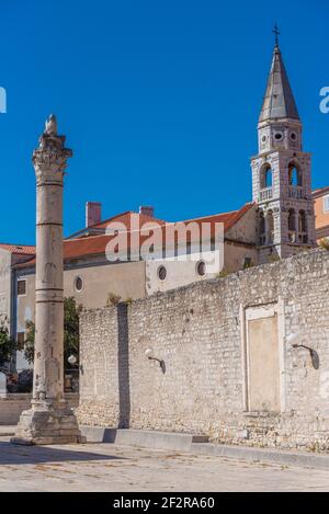 Église de Saint Ilija derrière la place de la trg Zeleni à Zadar, Croatie Banque D'Images