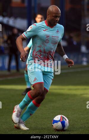 Luton, Royaume-Uni. 13 mars 2021. EFL Skybet Championship Match, Luton Town v Swansea City au Kenilworth Road Stadium à Luton, Bedfordshire, le samedi 13 mars 2021. Cette image ne peut être utilisée qu'à des fins éditoriales. Utilisation éditoriale uniquement, licence requise pour une utilisation commerciale. Aucune utilisation dans les Paris, les jeux ou les publications d'un seul club/ligue/joueur. photo par Steffan Bowen/Andrew Orchard sports photographie/Alay Live news crédit: Andrew Orchard sports photographie/Alay Live News Banque D'Images