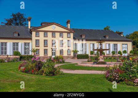 Immeuble Orangerie au Parc de l'Orangerie à Strasbourg, France Banque D'Images