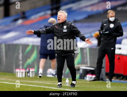 Selhurst Park, Londres, Royaume-Uni. 13 mars 2021. Anglais Premier League football, Crystal Palace versus West Bromwich Albion; West Bromwich Albion Assistant entraîneur Sammy Lee Shcrier instructions aux joueurs West Bromwich Albion de la ligne de contact Credit: Action plus Sports/Alay Live News Banque D'Images