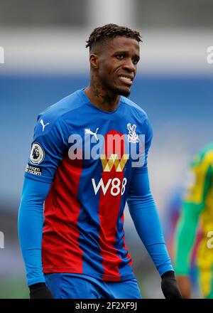 Selhurst Park, Londres, Royaume-Uni. 13 mars 2021. Anglais Premier League football, Crystal Palace versus West Bromwich Albion; Wilfried Zaha de Crystal Palace crédit: Action plus Sports/Alamy Live News Banque D'Images