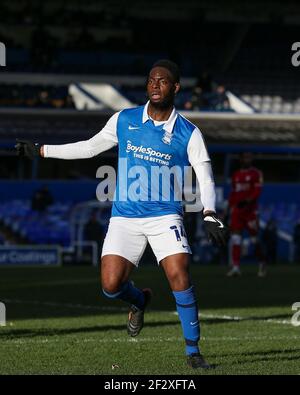 Birmingham, Royaume-Uni. 13 mars 2021. Jonathan Leko #14 de Birmingham City pendant le match contre Bristol City à Birmingham, Royaume-Uni le 3/13/2021. (Photo de Simon Bissett/News Images/Sipa USA) crédit: SIPA USA/Alay Live News Banque D'Images