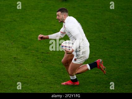 Londres, Royaume-Uni. 13 mars 2021. TWICKENHAM, ANGLETERRE - MARS 13: Jonny Mai d'Angleterre pendant Guinness 6 nations entre l'Angleterre et la France au stade de Twickenham, Londres, Royaume-Uni le 13 Mars 2021 crédit: Action Foto Sport/Alay Live News Banque D'Images