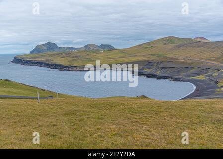 Péninsule Storhofdi de l'île Heimaey en Islande Banque D'Images