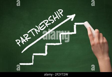 Concept commercial de dessin manuel Banque D'Images