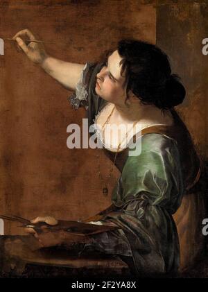 Autoportrait comme allégorie de la peinture - Artemisia Gentileschi, vers 1638 Banque D'Images