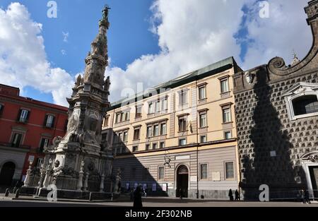 Naples – Piazza del Gesù Nuovo Banque D'Images