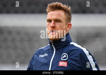 DERBY, ROYAUME-UNI. 13 MARS : Alex Pearce de Millwall lors du match de championnat Sky Bet entre Derby County et Millwall au Pride Park, Derby le samedi 13 mars 2021. (Credit: Jon Hobley | MI News) Credit: MI News & Sport /Alay Live News Banque D'Images