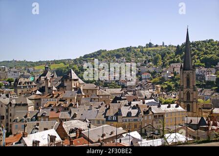 La ville de Tulle dans le sud du Limousin Banque D'Images