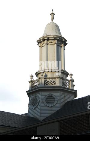 Lynchburg, Virginie, États-Unis. Détails architecturaux sur le campus de Randolph College. Banque D'Images