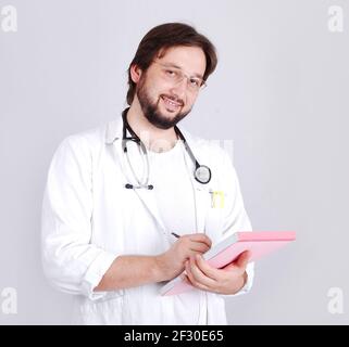 Jeune médecin à l'hôpital Banque D'Images