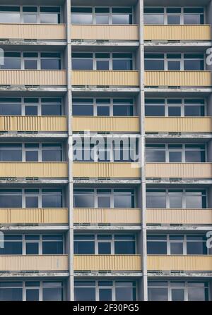 Appartements de vacances sur l'île de vacances de Fehmarn est déserte Pendant le verrouillage de Corona Banque D'Images