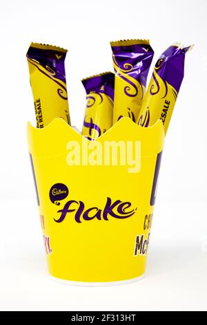 Flake McFlurry de McDonald’s Cadbury Banque D'Images