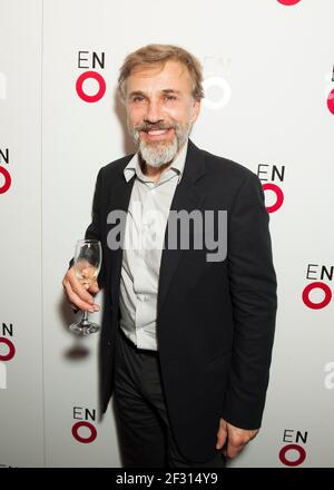 Christoph Waltz à l'après-fête de la première de Benvenuto Cellini dirigée par Terry Gilliam au London Coliseum, St Martin's Lane - Londres Banque D'Images