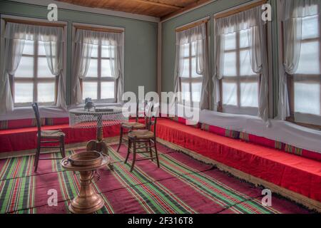 Panagyurishte, Bulgarie, 22 juin 2020 : intérieur de la maison Tuteva à Panagyurishte, Bulgarie Banque D'Images