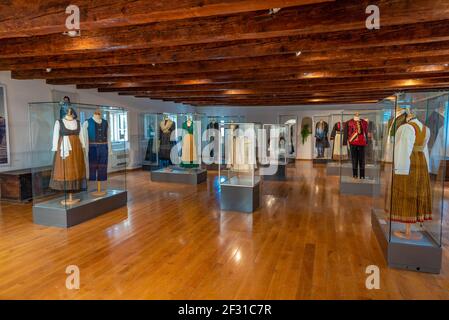 Split, Croatie, 23 juillet 2020 : intérieur du musée ethnographique de Split en Croatie Banque D'Images