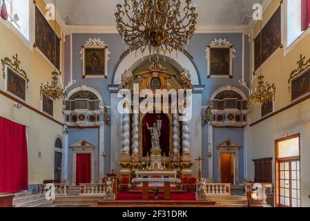 Dubrovnik, Croatie, 25 juillet 2020 : intérieur de l'église franciscaine et monastère à Dubrovnik, Croatie Banque D'Images