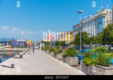 Rijeka, Croatie, 30 juillet 2020 : paysage urbain du port de Rijeka en Croatie Banque D'Images