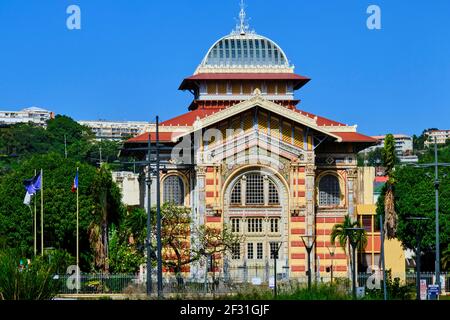 France, Antilles, Martinique, fort-de-France, Bibliothèque Schoelcher (bibliothèque) Banque D'Images