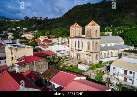 France, Martinique, Saint-Pierre, Cathédrale notre Dame du bon Port Banque D'Images