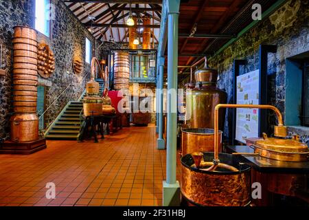 France, Antilles, Martinique, Sainte-Marie, distillerie Saint-James qui abrite un musée du rhum Banque D'Images