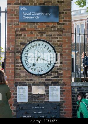 Shepherd Gate Clock, Greenwich, Londres, Royaume-Uni Banque D'Images