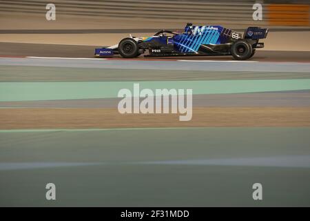 Sakhir, Bahreïn. 14 mars 2021. Formule 1, essais avant la nouvelle saison, jour 3: George Russel de Team Williams Racing sur piste à Bahreïn. Credit: Hasan Bratic/dpa/Alay Live News Banque D'Images