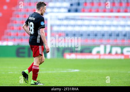 EINDHOVEN, PAYS-BAS - MARS 14: Jens Toornstra de Feyenoord Rotterdam pendant le match néerlandais Eredivisie entre le PSV Eindhoven et le Feyenoord Rotterdam Banque D'Images