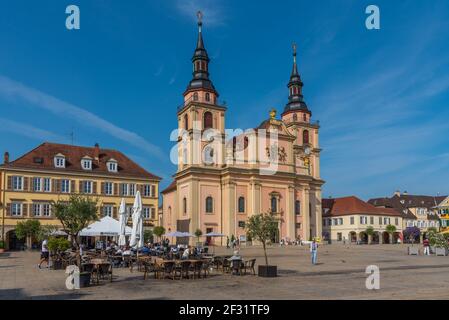 Ludwigsburg, Allemagne, 19 septembre 2020 : Marktplatz, dans la vieille ville de Ludwigsburg, Allemagne Banque D'Images