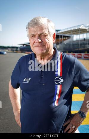 NICOLET Jacques (fra), CEO Onroak Automotive, portrait pendant la journée d'essai des 2019 heures du Mans 24, le 2 juin au circuit du Mans, France - photo François Flamand / DPPI Banque D'Images