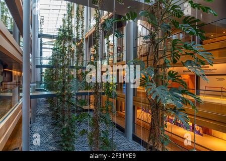 Strasbourg, France, 22 septembre 2020 : intérieur du bâtiment du Parlement européen à Strasbourg, France Banque D'Images