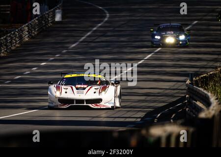 70 MOTOAKI Ishikawa (jpn), BERETTA Olivier (mcn), CHEEVER Edward (ita), Ferrari 488 GTE team MR Racing, action pendant la 2019 journée d'essai de 24 heures du Mans, le 2 juin au circuit du Mans, France - photo Antonin Vincent / DPPI Banque D'Images