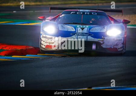 68 HAND Joey (usa), MULLER Dirk (deu), BOURDAIS Sébastien (FRA), Ford GT Team Ford Chip Ganassi équipe USA, action pendant la course 2019 le Mans 24 heures, du 15 au 16 juin sur le circuit du Mans, France - photo Paulo Maria / DPPI Banque D'Images