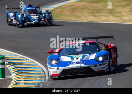 68 HAND Joey (usa), MULLER Dirk (deu), Ford GT équipe Ford Chip Ganassi équipe USA, action pendant la journée d'essai 2019 le Mans 24 heures, le 2 juin au circuit du Mans, France - photo Antonin Vincent / DPPI Banque D'Images