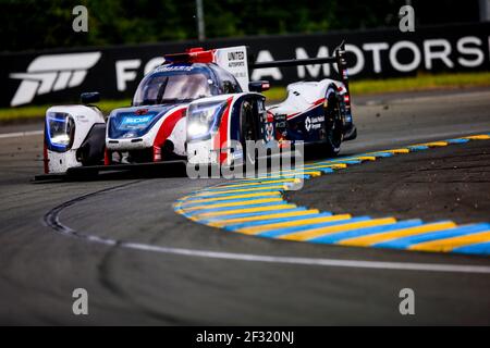 32 CULLEN Ryan (gbr), BRUNDLE Alex (gbr), OWEN William (gbr), Ligier JSP217 Gibson team United Autoports, action pendant la course de 24 heures du Mans 2019, du 15 au 16 juin sur le circuit du Mans, France - photo Xavi Bonilla / DPPI Banque D'Images