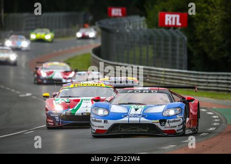 68 HAND Joey (usa), MULLER Dirk (deu), BOURDAIS Sébastien (FRA), Ford GT Team Ford Chip Ganassi équipe USA, action pendant la course 2019 le Mans 24 heures, du 15 au 16 juin au circuit du Mans, France - photo Antonin Vincent / DPPI Banque D'Images