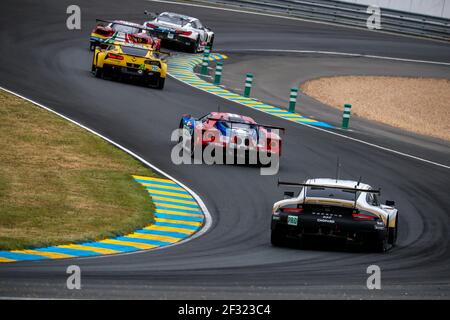 68 HAND Joey (usa), MULLER Dirk (deu), BOURDAIS Sébastien (FRA), Ford GT Team Ford Chip Ganassi équipe USA, action pendant la course 2019 le Mans 24 heures, du 15 au 16 juin sur le circuit du Mans, France - photo Paulo Maria / DPPI Banque D'Images