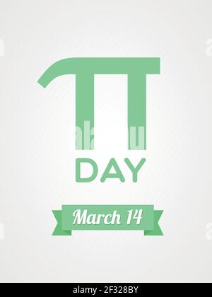 Jour PI. Mars 14. Illustration vectorielle, conception plate Illustration de Vecteur