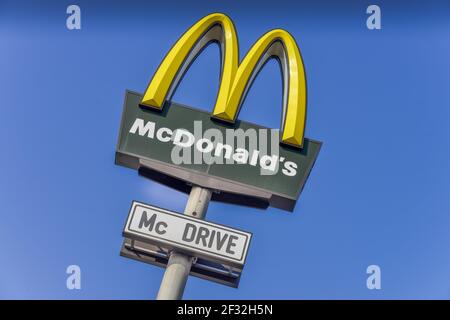 McDonald's, Mc Drive, Schoeneberg, Berlin, Allemagne Banque D'Images