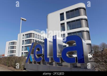 Siège du Groupe Xella, groupe international d'entreprises de construction et d'isolation, Duisburg, Rhénanie-du-Nord-Westphalie, Allemagne Banque D'Images