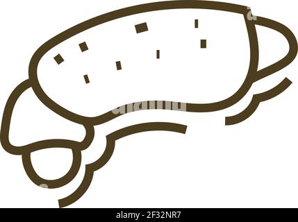Pâte fraîche, illustration, vecteur sur fond blanc Illustration de Vecteur